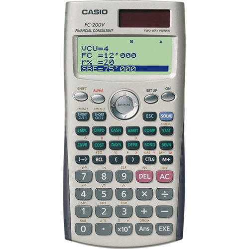 Calculadora financiera Casio FC-200V