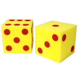 Dados gigantes de goma espuma (Set de 2)