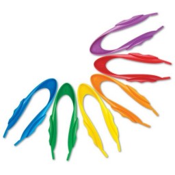 Pinzas plástico colores JUMBO 15cm P/12