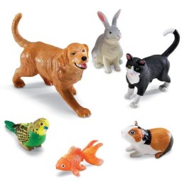 Animales domesticos Jumbo 6 piezas 20x15 cm