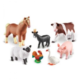 Animales granja Jumbo 7 piezas 25x19