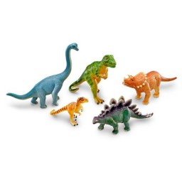 Dinosaurios Jumbo 5 piezas 25x24 cm