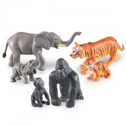 Animales jungla bebes Jumbo 6 piezas 30,5 cm