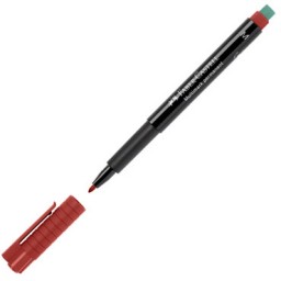 Rotulador OHP-CD 1,0 mm. rojo Faber Castell 1525-21