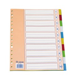 Indice 10 posiciones 5 coloresDin A-4 Dohe 90458