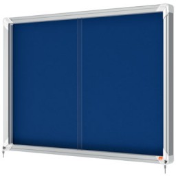 Vitrina interior azul corredera Premium Plus 18 Din A-4 Nobo 1915334