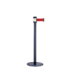 2 postes separadores negros cinta roja 2 m. Bismark