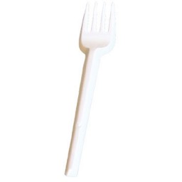 100 tenedores plástico 17 cm.  TENEDOR