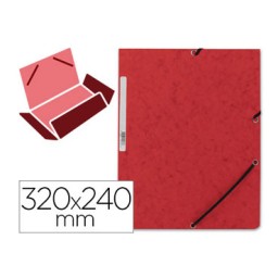Carpeta gomas Din A-4 roja Q-Connect 31623
