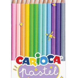 Lápices colores Carioca Pastel 12unds