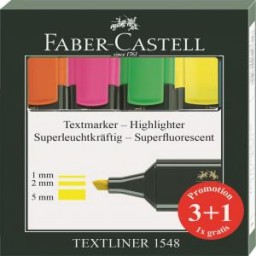 Rotulador fluor Faber-Castell 3+1 (regalo)