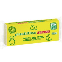 12 barras plastilina 150 g. amarillo claro Alpino DP00006901