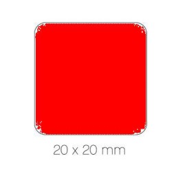 Gomet rojo cuadrado 20 mm. Apli 04877