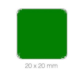 Gomet verde cuadrado 20 mm. Apli 04878