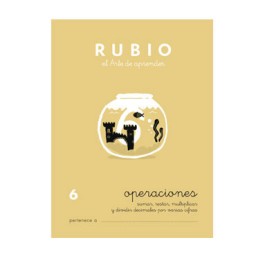 Cuaderno Rubio A5 Operaciones y Problemas Nº 6