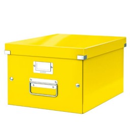 Caja Click & Store Din A-4 amarilla Leitz 60440016