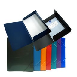 Carpeta gomas Din A-4+ colores surtidos Office Box 51615