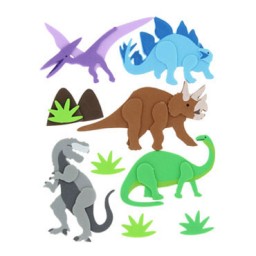 Figuras Dinosaurios de goma EVA 3D Fixo 68048001