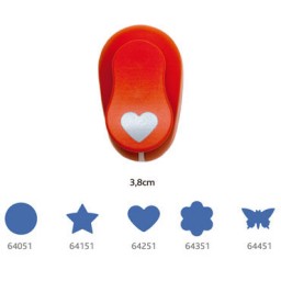 Perforadora goma EVA 3,8 cm. corazón Fixo 00064251