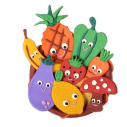 Set frutas y verduras pasta blanda Jovi 476