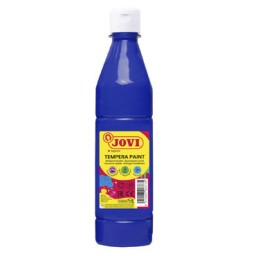 Botella témpera líquida azul ultra 500 ml.  Jovi 50624