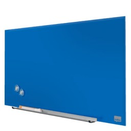 Pizarra vidrio magnético azul Impresion Pro 85