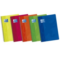 Cuaderno tapa blanda Fº colores surtidos 90h c/4 Oxford 100430166