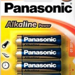 4 pilas alcalinas LR6/AA Panasonic LR6