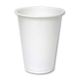 100 vasos plástico 0,2 l. blancos VASO200B