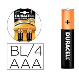 BL4 pilas alcalinas Duracell recargables LR03/AAA 59565