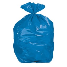 20 bolsas basura doméstica azul 52x60cm galga 70