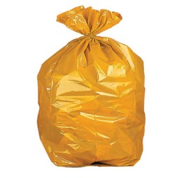 15 bolsas basura domestica amarilla con autocierre 55 x 60 cm
