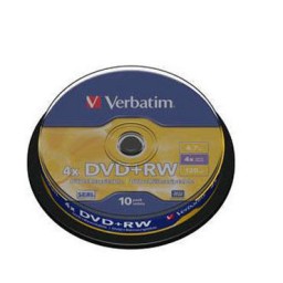 SP10 DVD+RW 4, GB 4X Verbatim 43488